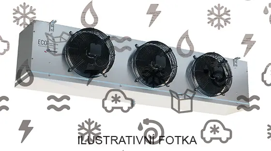 výparník ECO - Luvata GCE253G4ED, 4.18 kW (dT 8 st., R404) s odtáváním